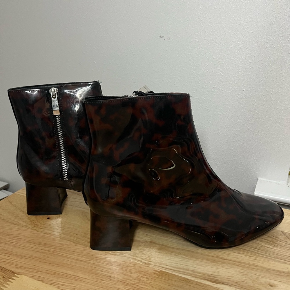 Zara Tortoiseshell Ankle Booties - Picture 4 of 6